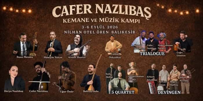 Cafer Nazlıbaş Kemane ve Müzik Kampı — Nilhan Otel Ören Burhaniye, Balıkesir etkinlik görseli