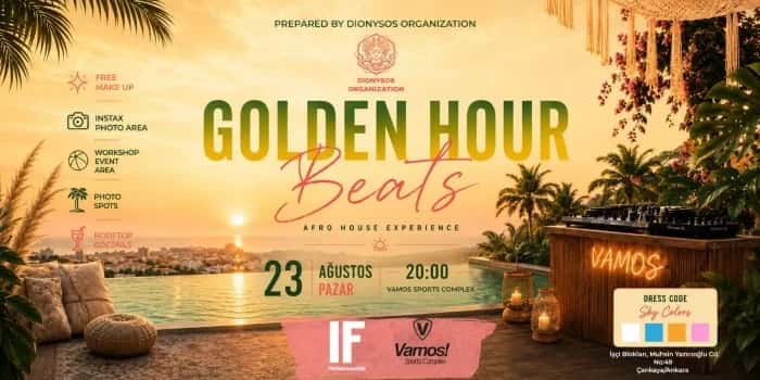 Golden Hour Beats — Vamos Sports Complex, Ankara etkinlik görseli