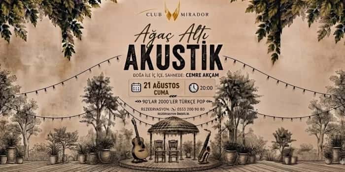 Ağaç Altı Akustik — Club Mirador, Ankara etkinlik görseli