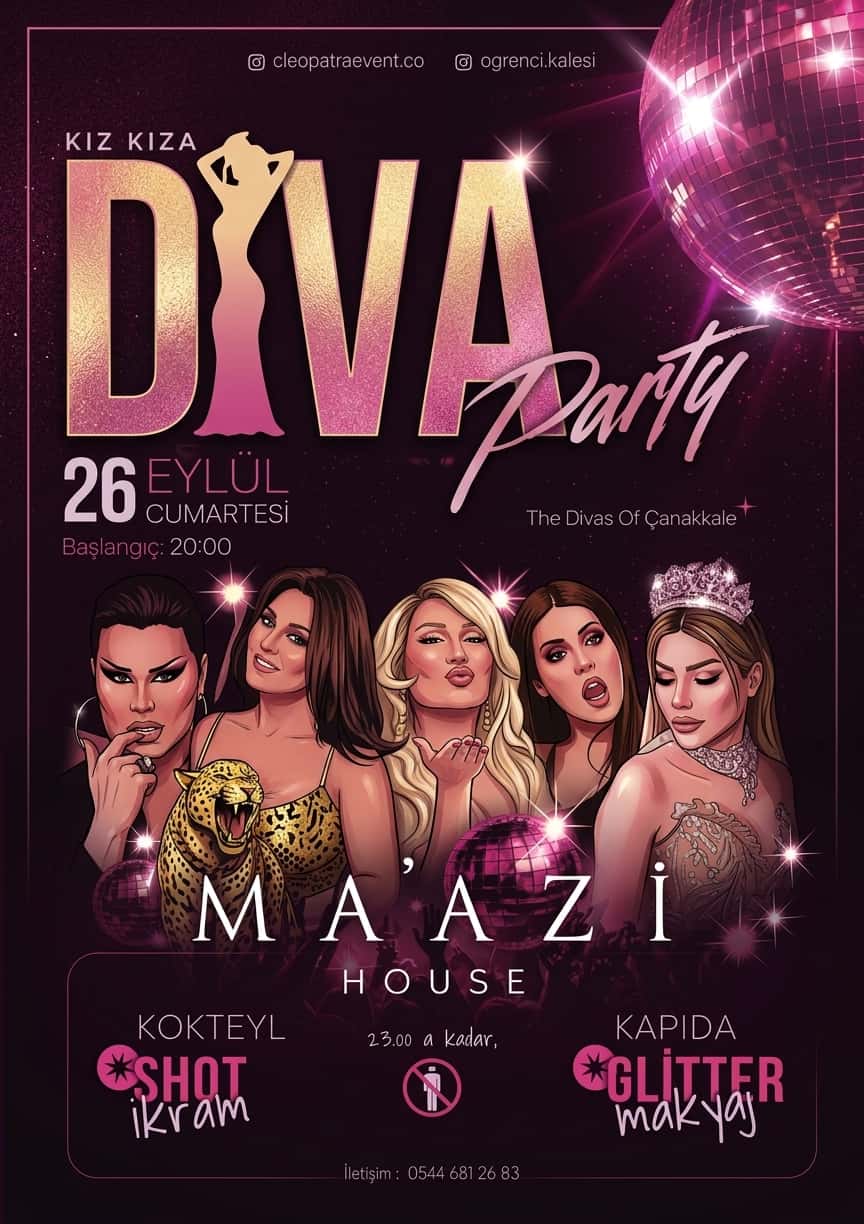 Diva Party — Ma’azi Çanakkale etkinlik görseli