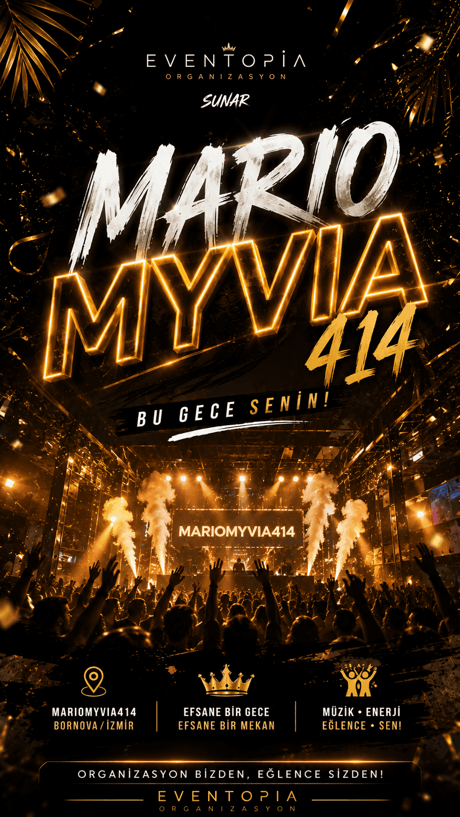 Eventopia University Welcome Party – Mario Myvia 414 — Mario Myvia 414, İzmir etkinlik görseli