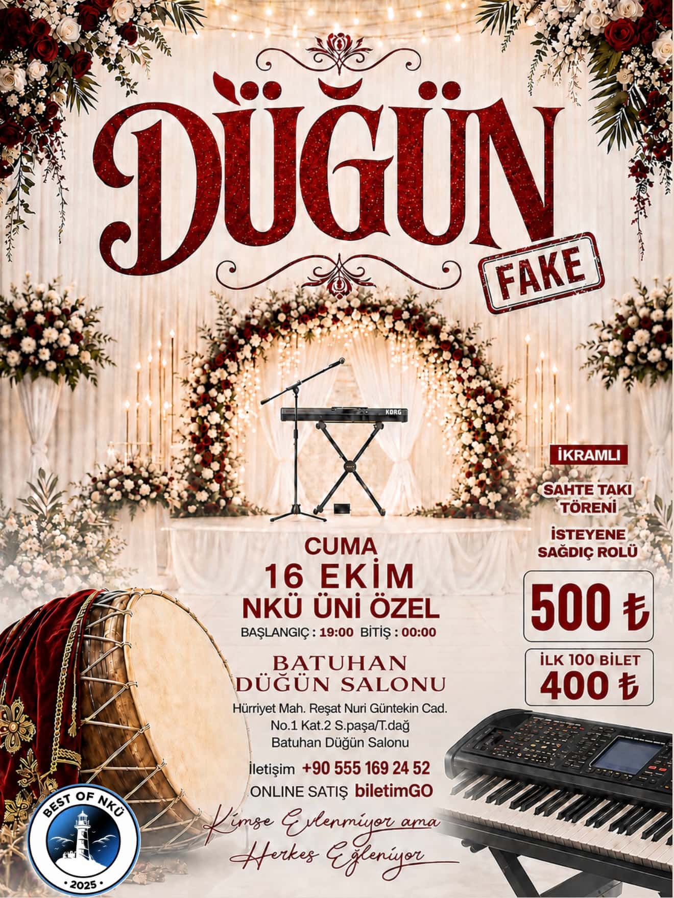 FAKE DÜĞÜN – NKÜ — Batuhan Düğün Salonu, Tekirdağ etkinlik görseli