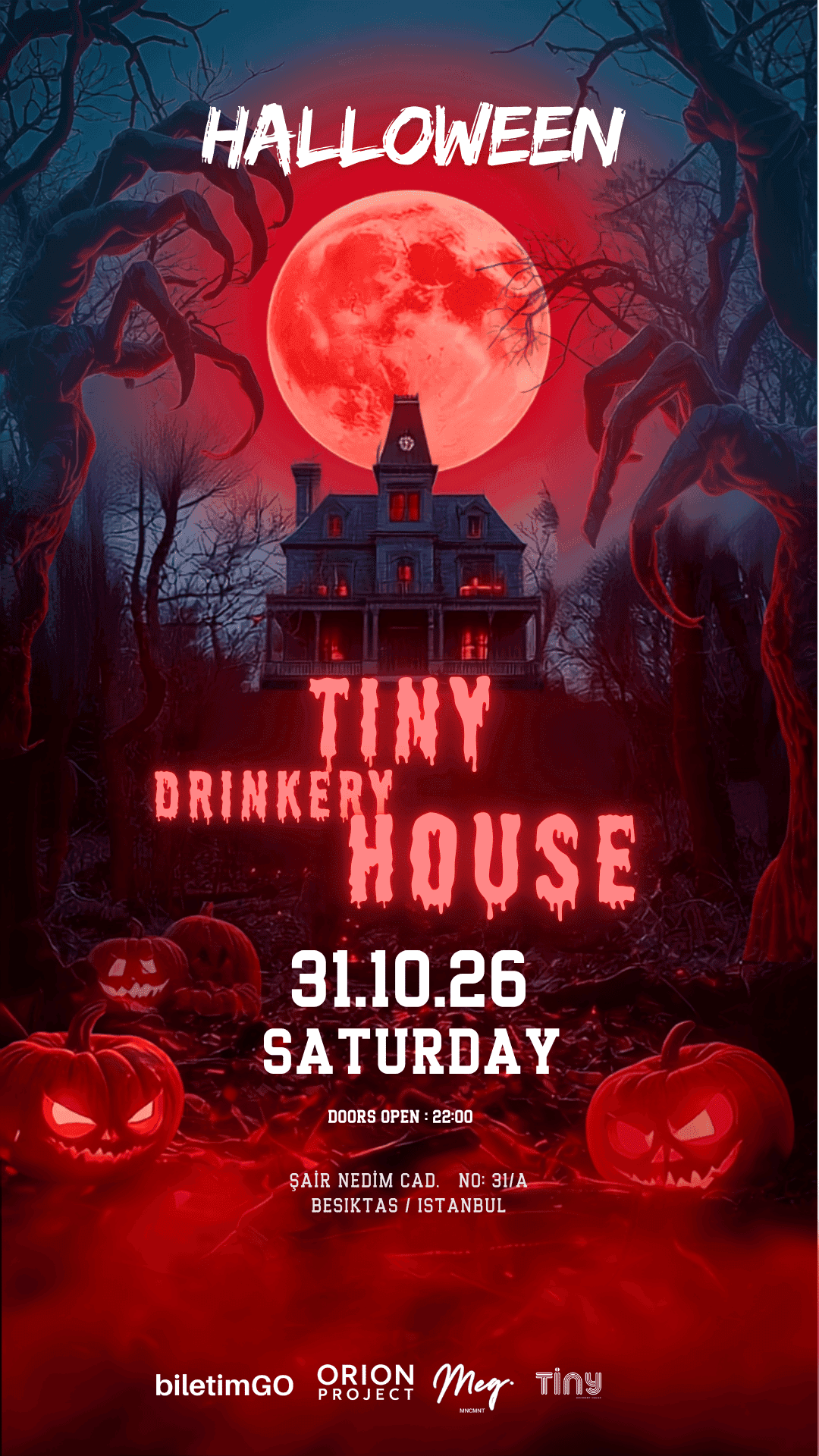 HALLOWEEN TINY DRINKERY HOUSE — Tiny Drinkery House, İstanbul etkinlik görseli