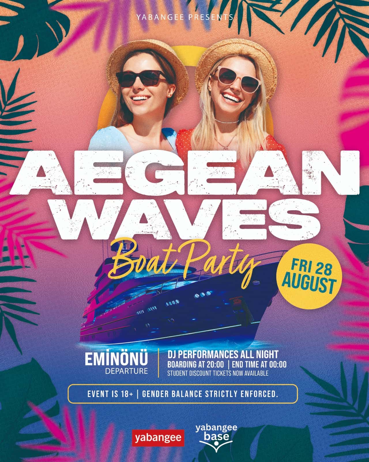 Aegean Waves Boat Party — Eminönü Ferry Area, İstanbul etkinlik görseli