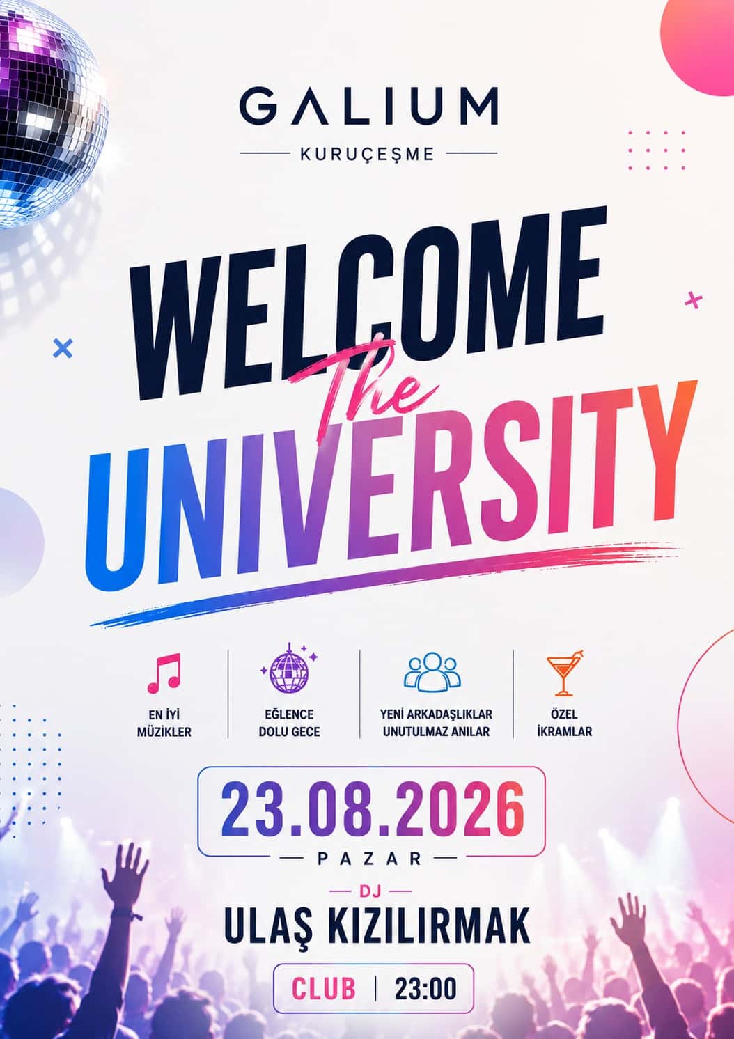 Welcome The University — Galium Kuruçeşme, İstanbul etkinlik görseli