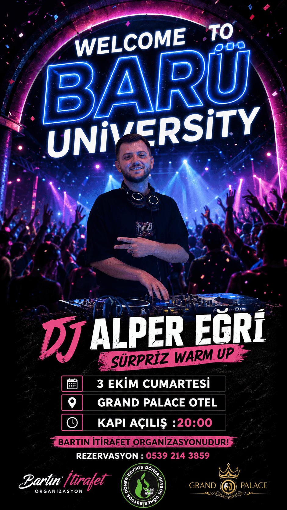 WELCOME TO BARÜ UNİVERSİTY — Grand Palace Hotel Bartın etkinlik görseli