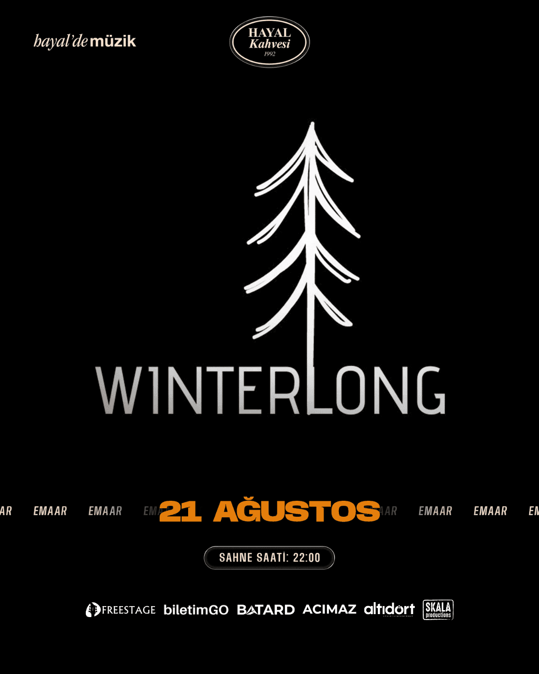 WİNTERLONG KONSERİ — Hayal Kahvesi Emaar, İstanbul etkinlik görseli