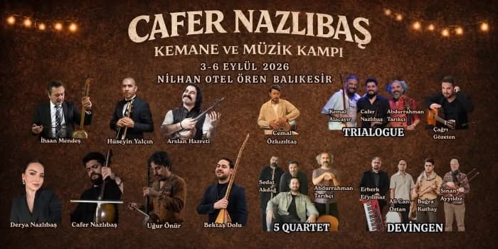 Cafer Nazlıbaş Kemane ve Müzik Kampı — Nilhan Otel Ören Burhaniye, Balıkesir etkinlik görseli
