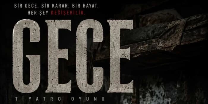 Gece — Çukurambar Kültür Sanat Merkezi, Ankara etkinlik afişi