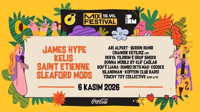 MIX Festival 2026: 10th Anniversary — Zorlu PSM - İstanbul etkinlik görseli