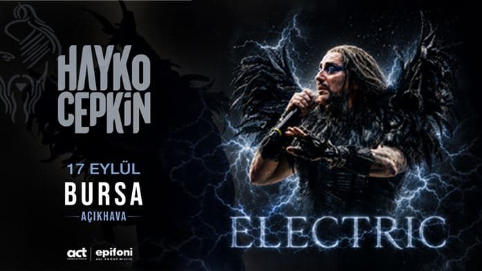 Hayko Cepkin “Electric” — Bursa Kültürpark Açık Hava Tiyatrosu etkinlik görseli