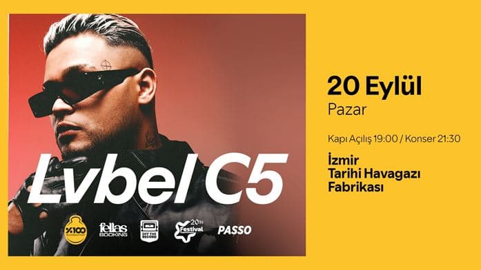 Lvbel C5 — Alsancak Tarihi Havagazı Fabrikası, İzmir etkinlik afişi
