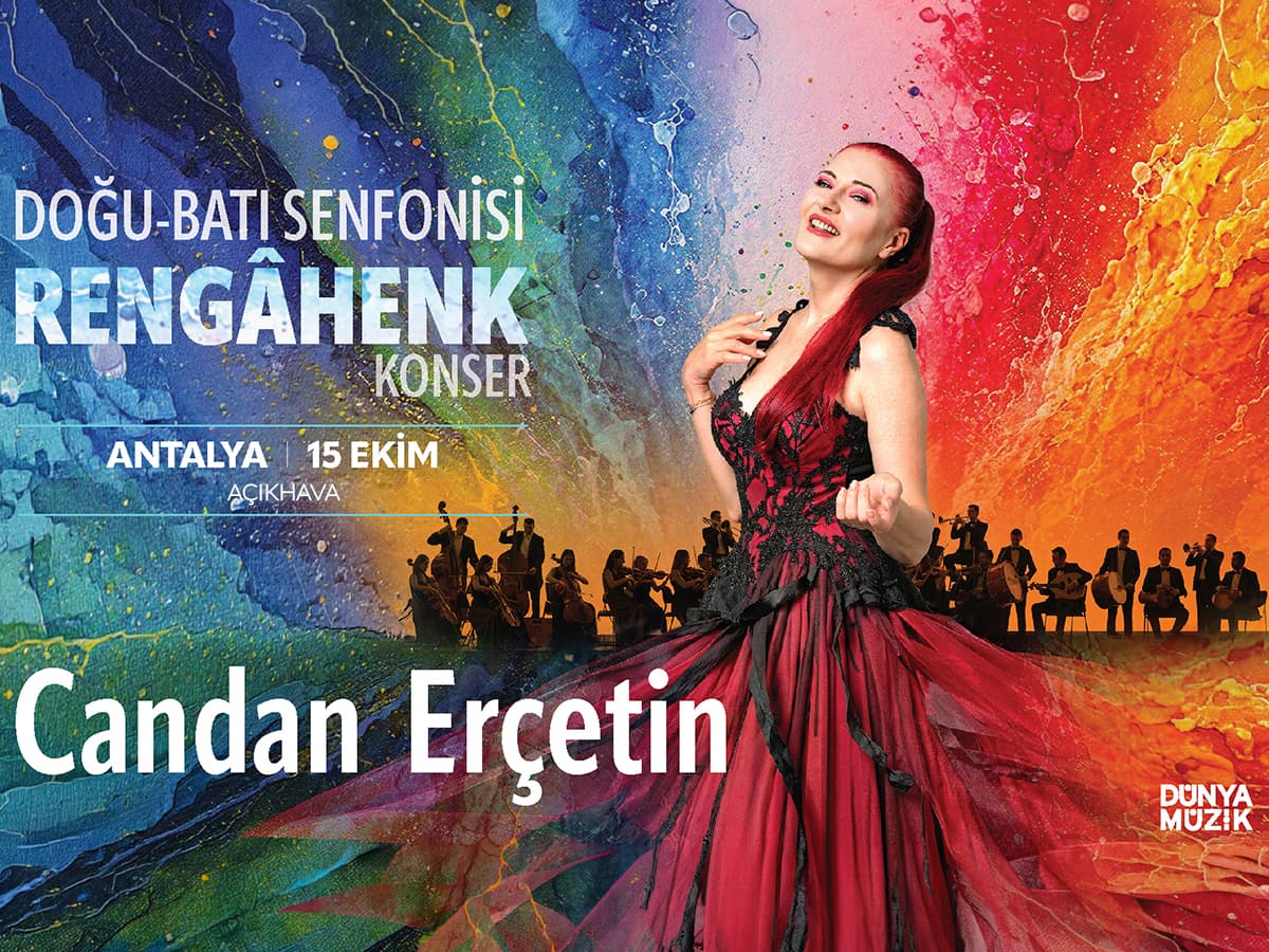 Candan Erçetin – Doğu Batı Senfonisi – Rengâhenk Konser — Antalya Açıkhava etkinlik afişi