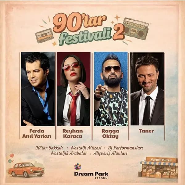90’lar Festivali — Dream Park, İstanbul etkinlik görseli