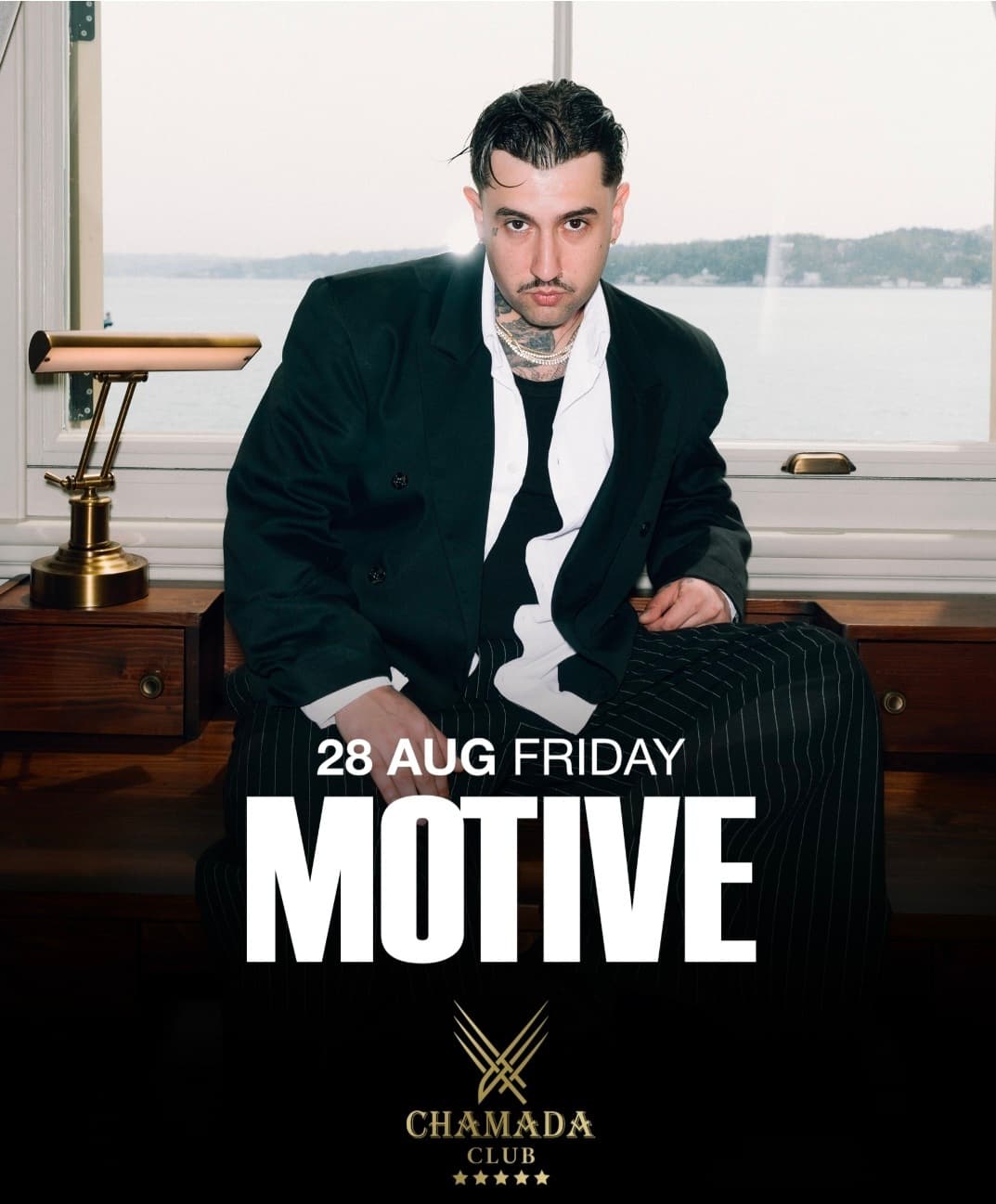 MOTİVE × CHAMADA — Chamada Beach Club etkinlik afişi