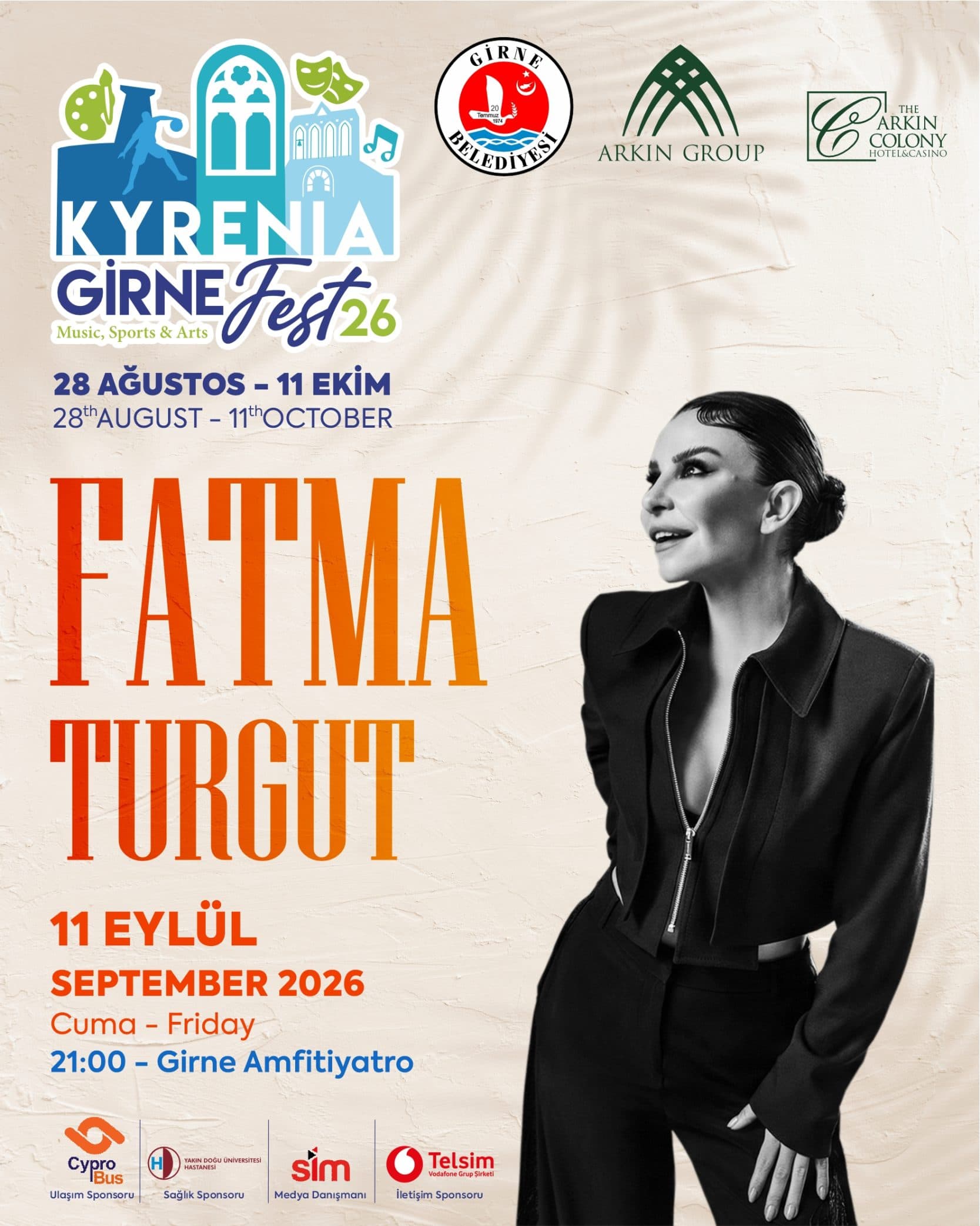 FATMA TURGUT X GİRNE FEST26 — Girne Amfi Tiyatro etkinlik görseli