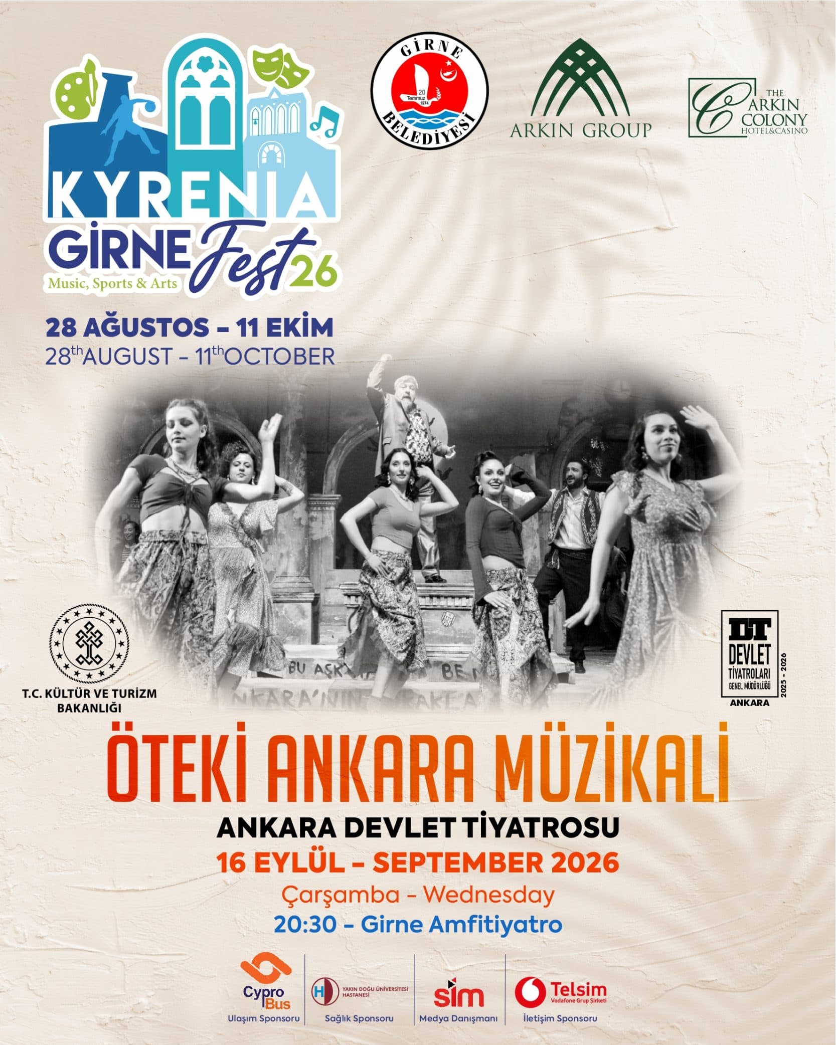 ÖTEKİ ANKARA MÜZİKALİ X Ankara Devlet Tiyatrosu — Girne Amfi Tiyatro etkinlik görseli