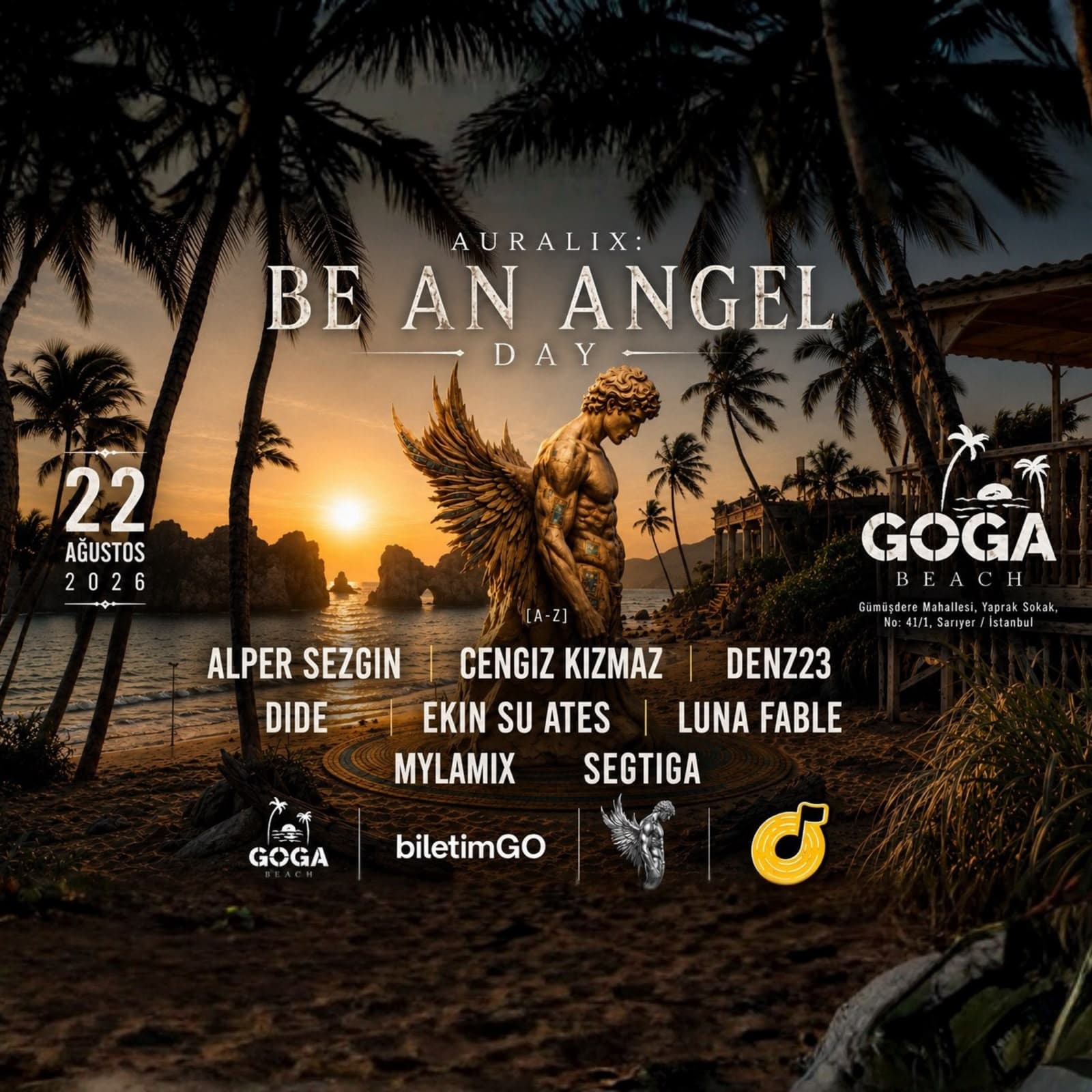 Auralix: Be an Angel Day — Goga Beach, İstanbul etkinlik görseli