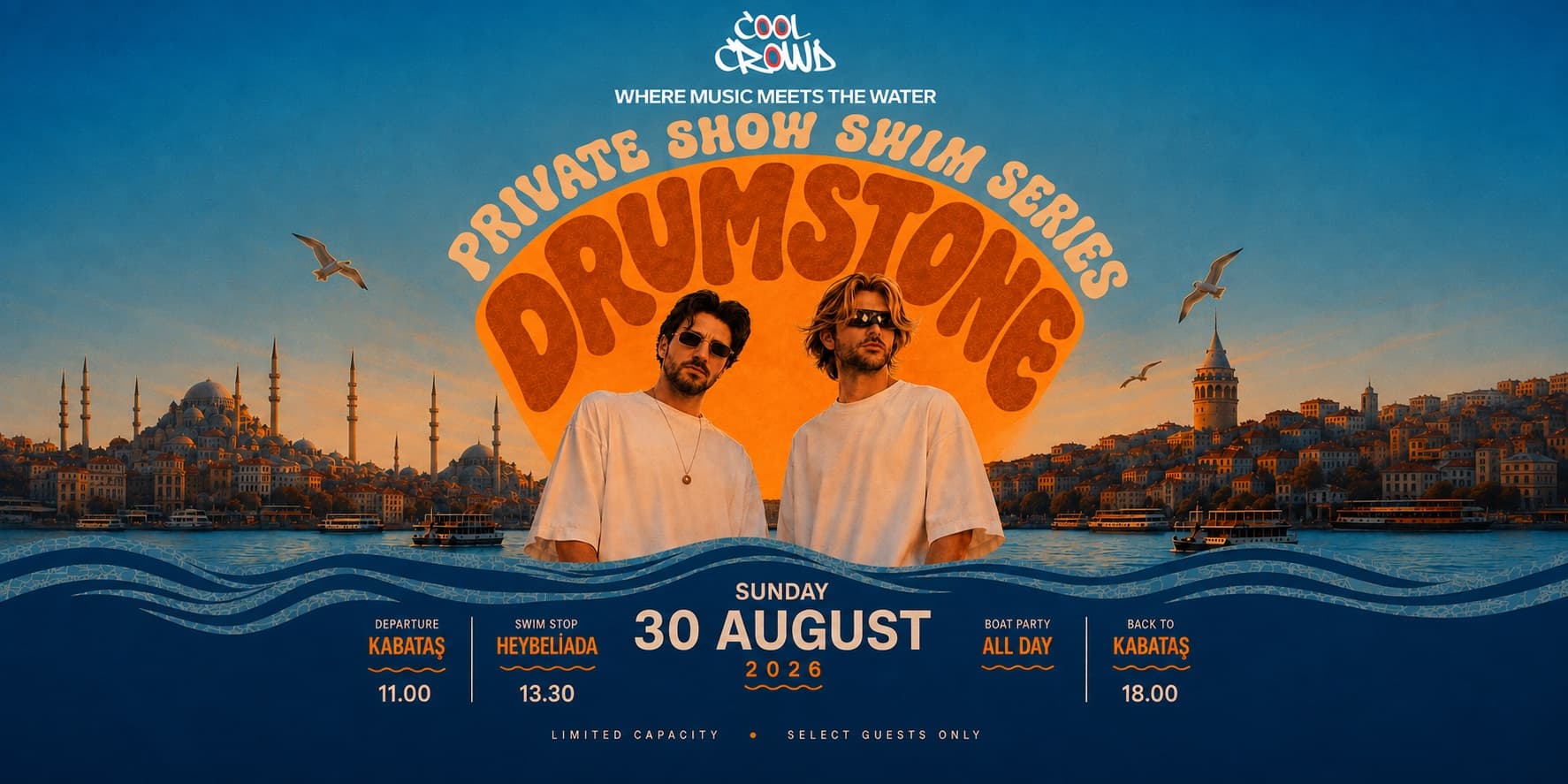 DRUMSTONE x PRIVATE SHOW SWIM SERIES — Kabataş İskele, İstanbul etkinlik görseli