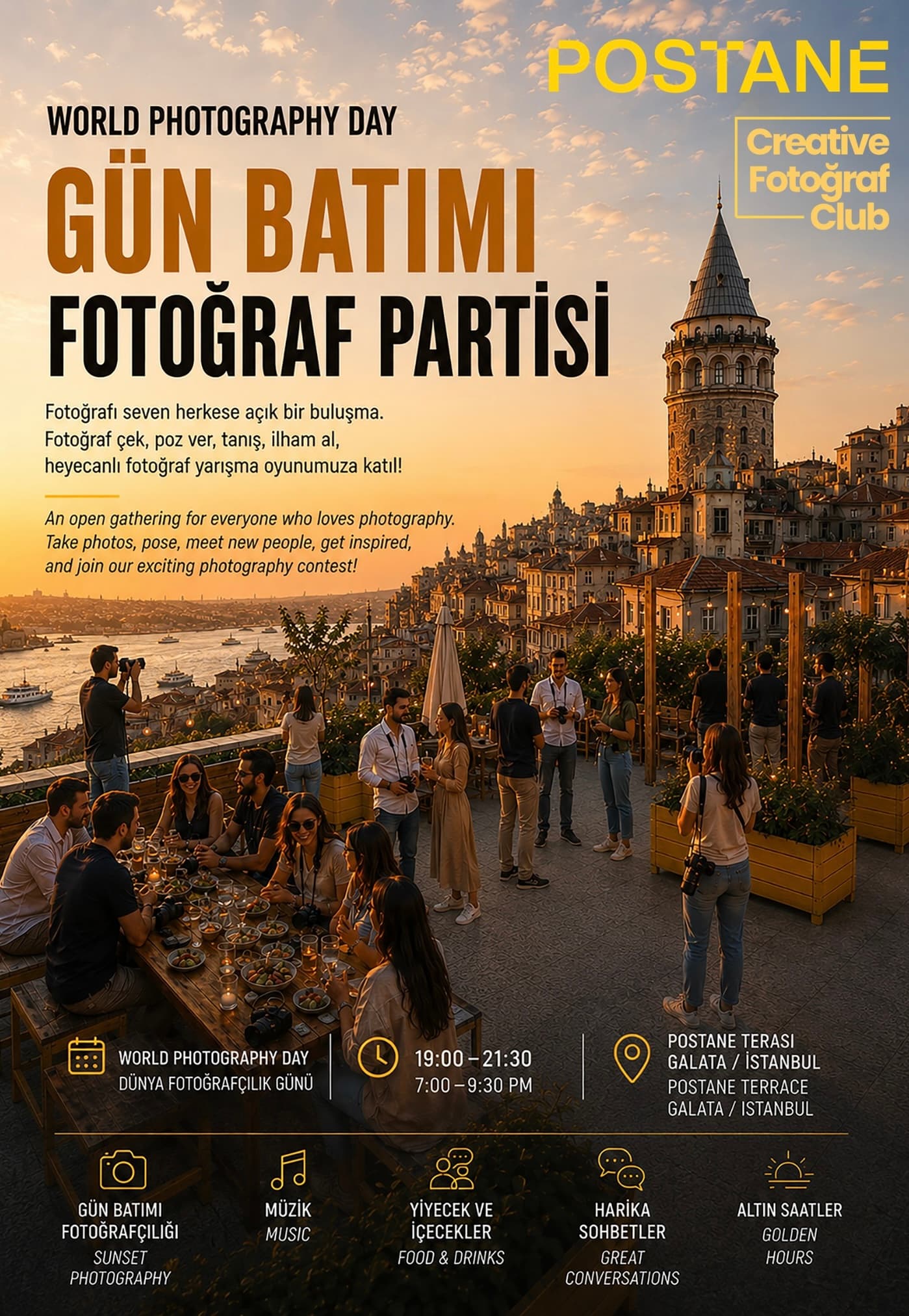Dünya Fotoğrafçılar Günü Partisi — POSTANE İstanbul etkinlik görseli