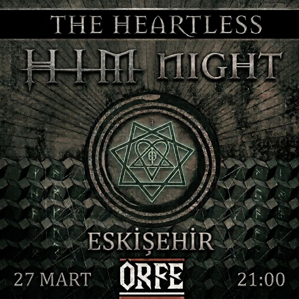 Eskişehir HIM Night by the Heartless — ORFE Rock Bar, Eskişehir etkinlik afişi