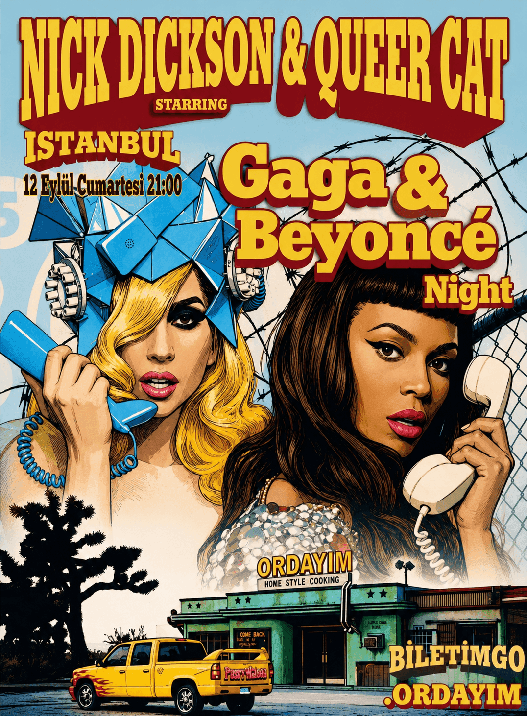 GAGA & BEYONCE NIGHT — Ordayım Bar, İstanbul etkinlik afişi