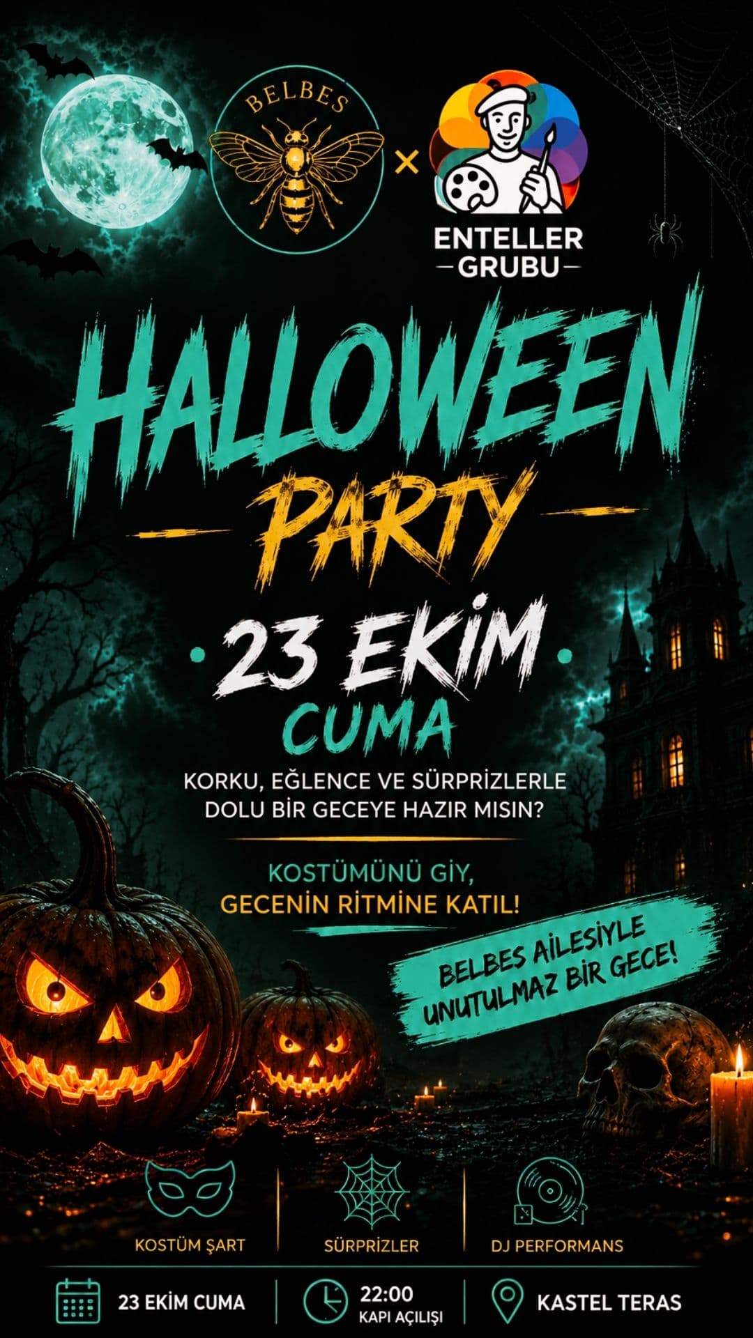 HALLOWEEN PARTY — Kastel, İstanbul etkinlik görseli