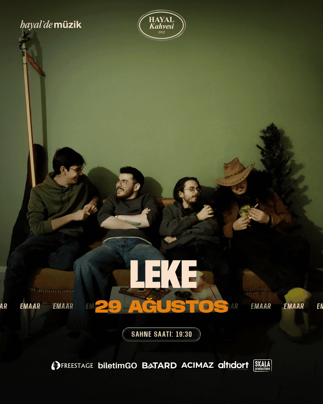 LEKE KONSERİ — Hayal Kahvesi Emaar, İstanbul etkinlik afişi