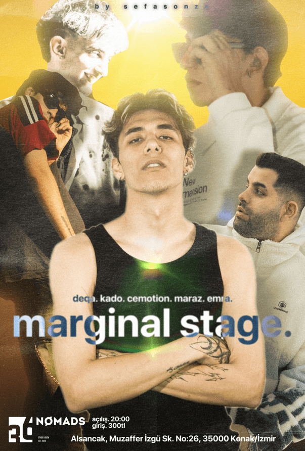 MARGINAL STAGE — Nomads-36, İzmir etkinlik afişi