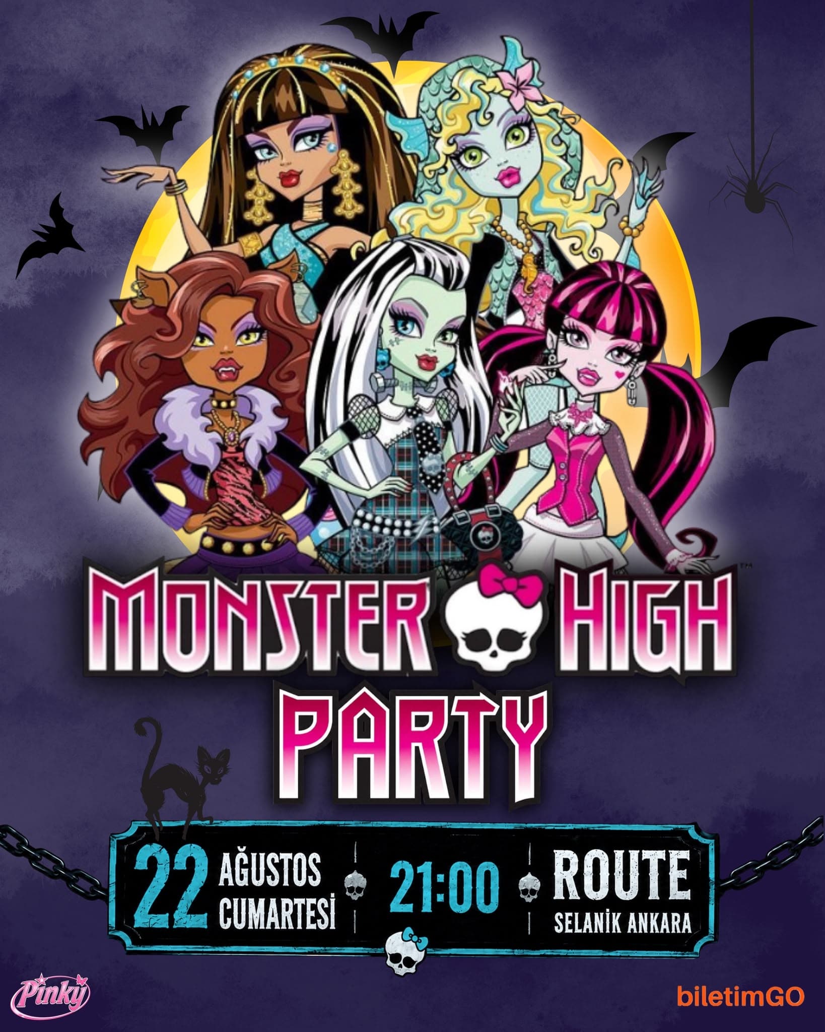 MONSTER HIGH PARTY – ANKARA — Route Selanik Ankara etkinlik görseli