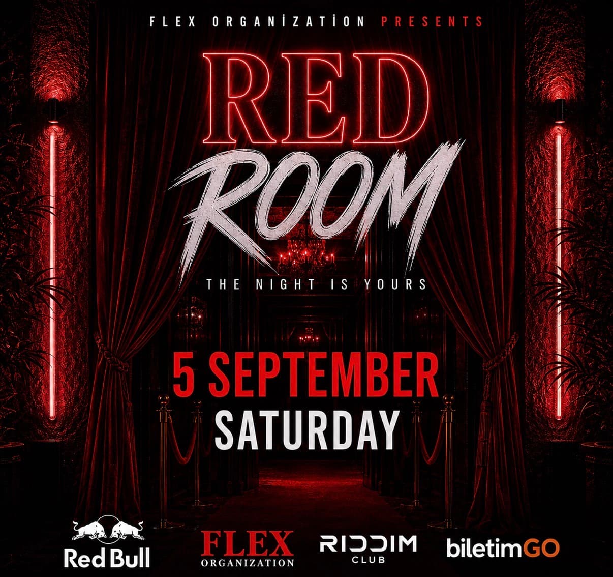 RED ROOM PARTY — RIDDIM Club Cihangir, İstanbul etkinlik afişi