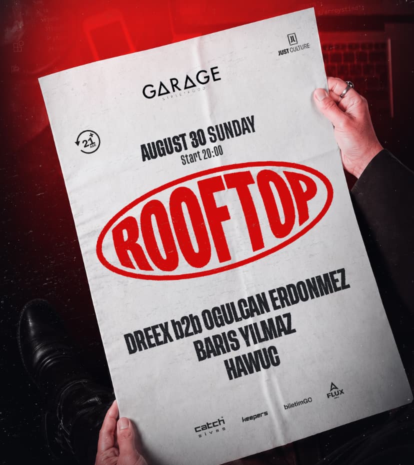 Rooftop — Garage Street Food Bar, Samsun etkinlik afişi