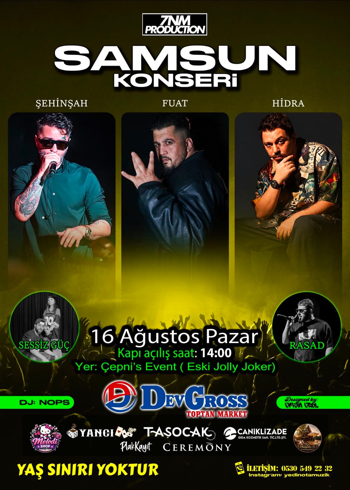 Şehinşah & Fuat & Hidra Samsun Konseri — Çepni’s Event (Eski Jolly Joker), Samsun etkinlik görseli