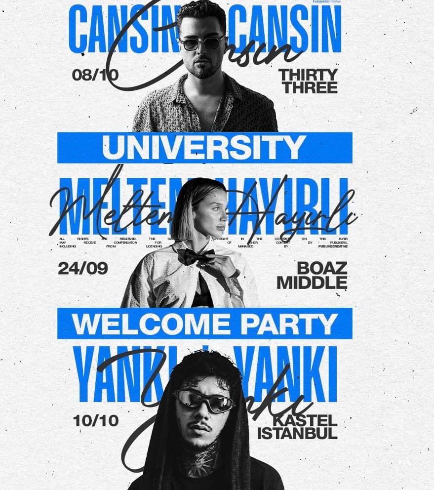 WELCOME PARTY 3 ETKİNLİK BOAZ- KASTEL-THIRTY-THREE — Boaz Middle / Thirty-Three / Kastel, İstanbul etkinlik görseli