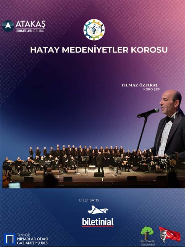 Hatay Medeniyetler Korosu — Bostanlı Suat Taşer Salonu, İzmir etkinlik görseli