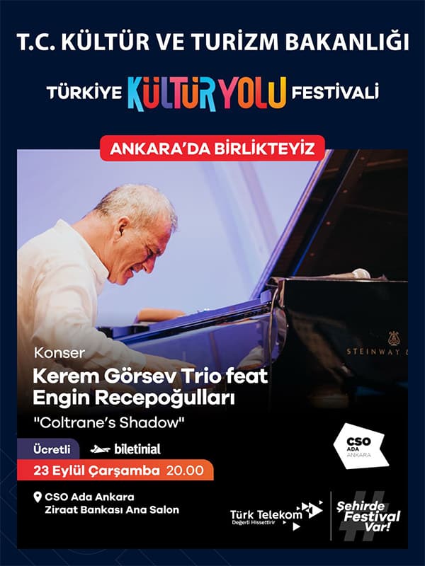 Kerem Görsev Trio feat Engin Recepoğulları — CSO ADA ANKARA etkinlik afişi