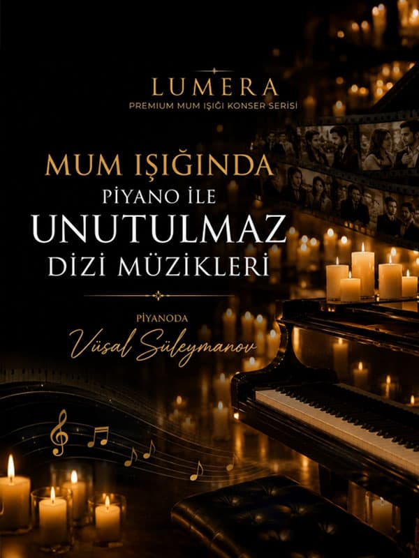 Mum Işığında Piyano ile Unutulmaz Dizi Müzikleri — Edirne Halk Eğitim Merkezi etkinlik görseli