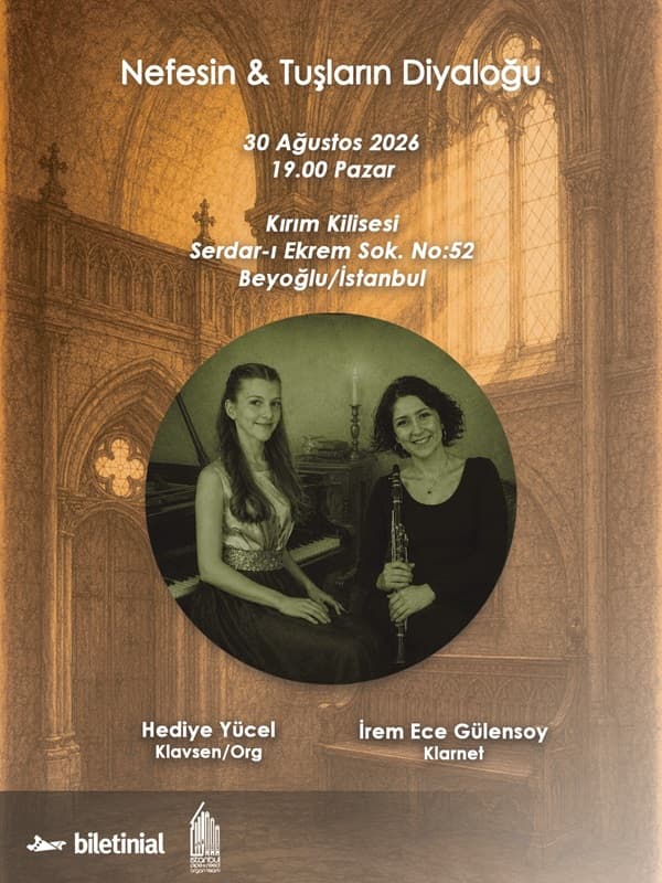 Nefesin & Tuşların Diyaloğu — Kırım Kilisesi, İstanbul etkinlik afişi