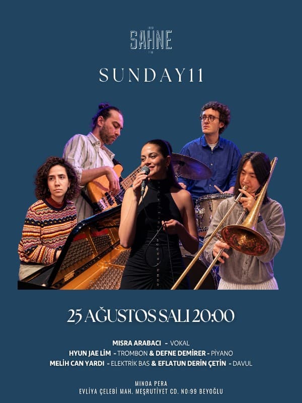 Sunday11 Konseri — Minoa Pera, İstanbul etkinlik afişi