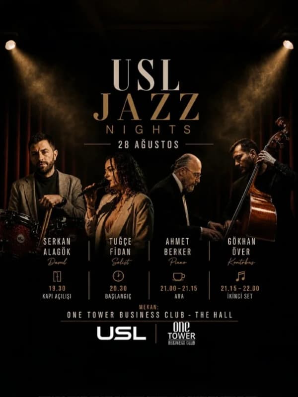 USL Jazz Night — One Tower Business Club - Urban Garden & Terrace, Ankara etkinlik afişi