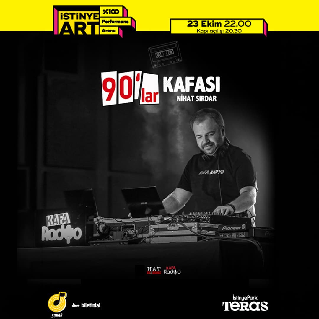 90’lar Kafası: Nihat Sırdar — İstinyeArt 0 Performans Arena, İzmir etkinlik afişi