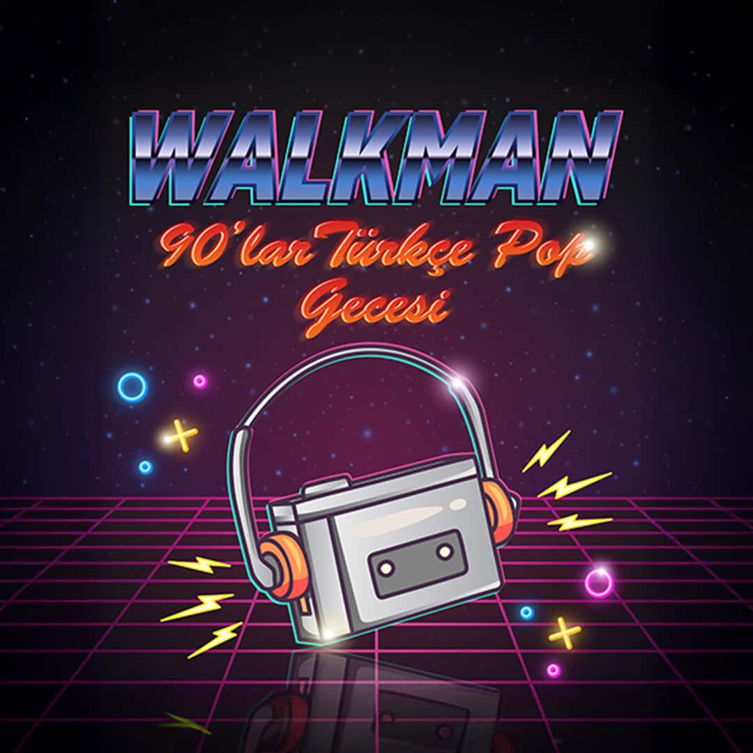 Walkman 90’lar Türkçe Pop Gecesi — Moda Kayıkhane Sokak, İstanbul etkinlik görseli