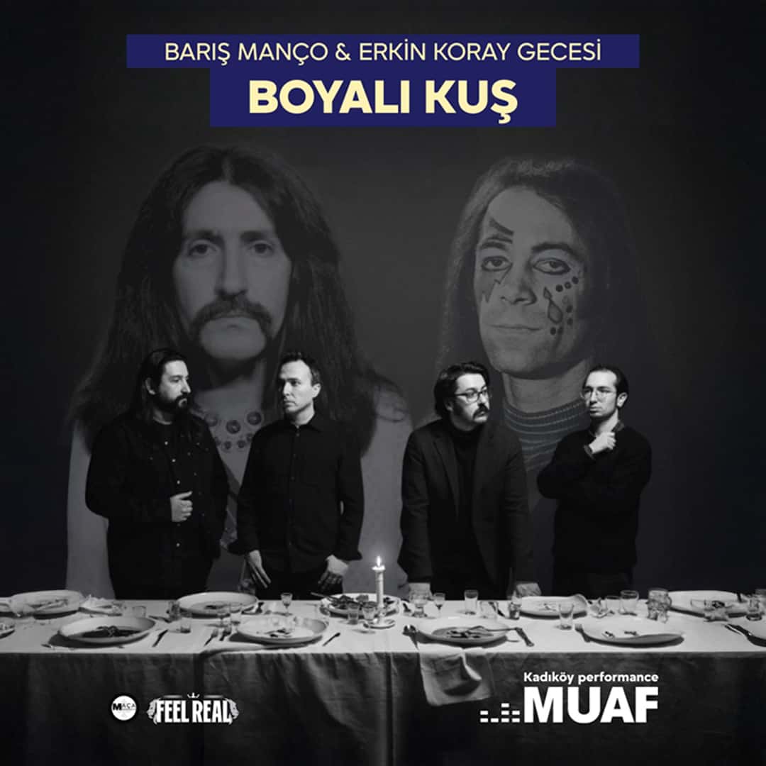 Barış Manço & Erkin Koray Gecesi – Boyalı Kuş — Muaf Kadıköy, İstanbul etkinlik görseli
