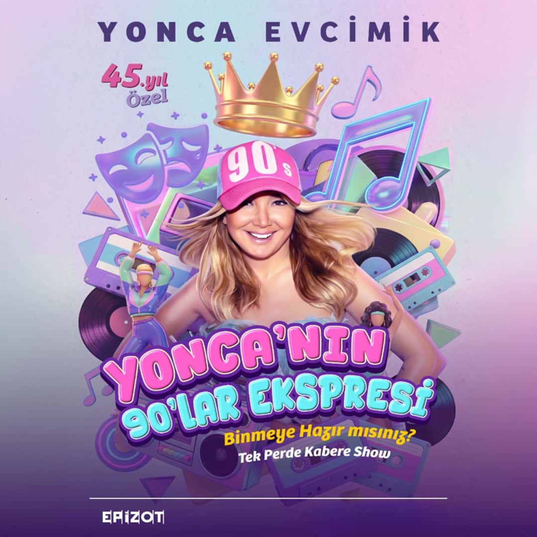 Yonca’nın 90’lar Ekspresi — Güre Amfi Tiyatrosu, Balıkesir etkinlik görseli