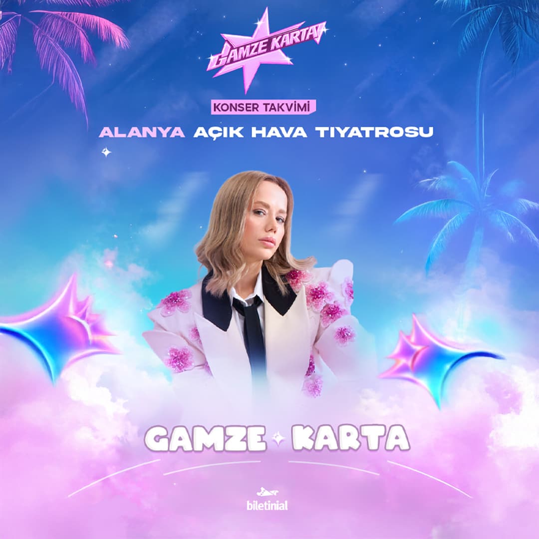 Gamze Karta — Aktüel Açıkhava Sahnesi – Antalya (Kepez Açıkhava Tiyatrosu) etkinlik afişi