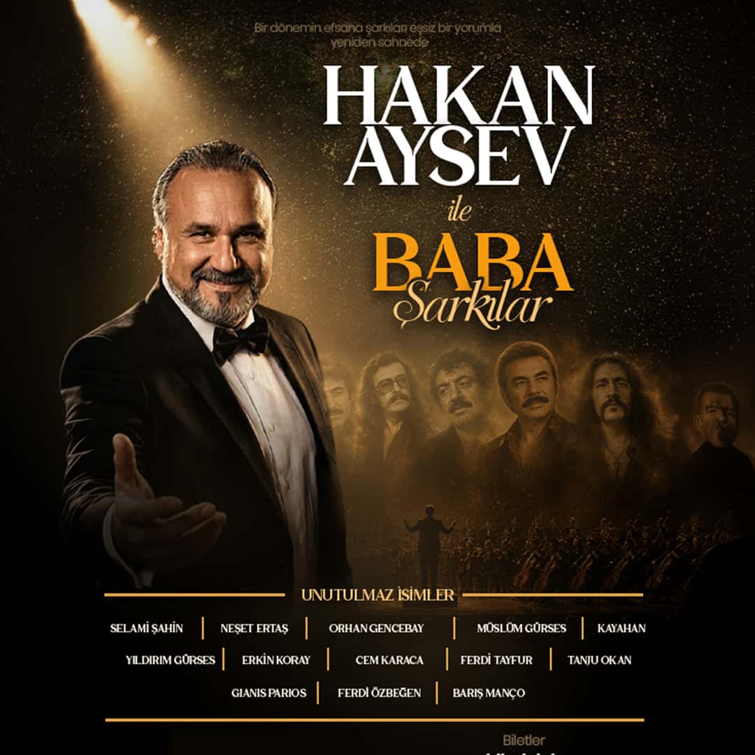 Hakan Aysev ile Baba Şarkılar — Bostanlı Suat Taşer Salonu, İzmir etkinlik görseli
