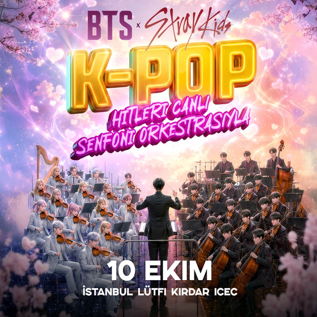 K-Pop Symphony – BTS & Stray Kids — İstanbul Lütfi Kırdar Uluslararası Kongre ve Sergi Sarayı etkinlik afişi