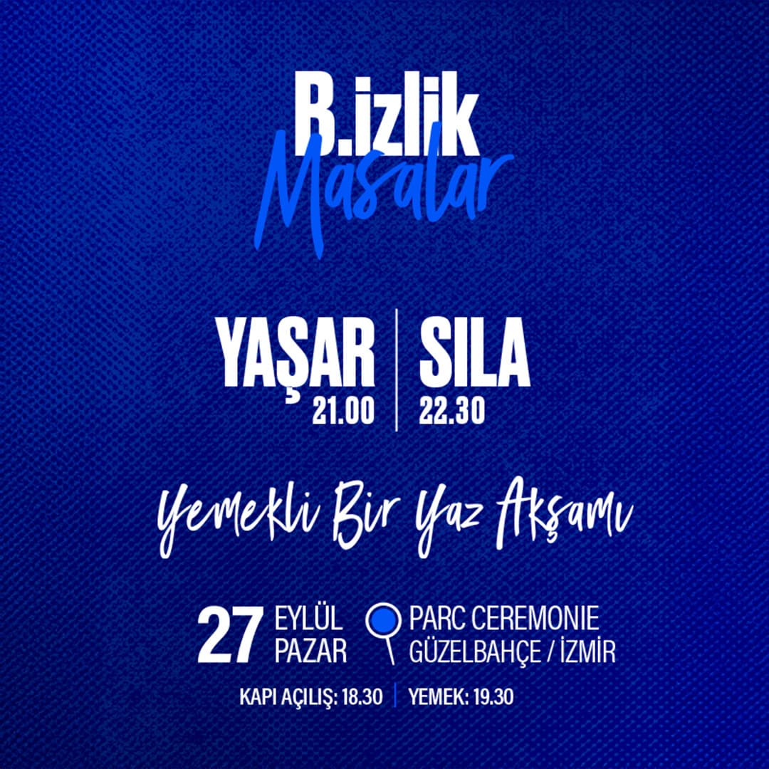 Bizlik Masalar – Yaşar & Sıla — İzmir Parc Ceremonie etkinlik görseli