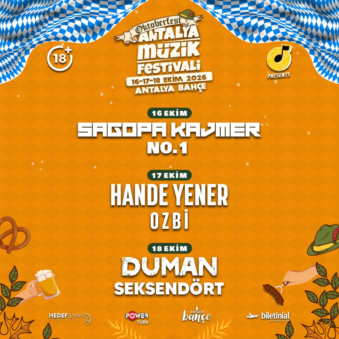 Oktoberfest X Antalya Müzik Festivali — Antalya Açıkhava Bahçe etkinlik afişi