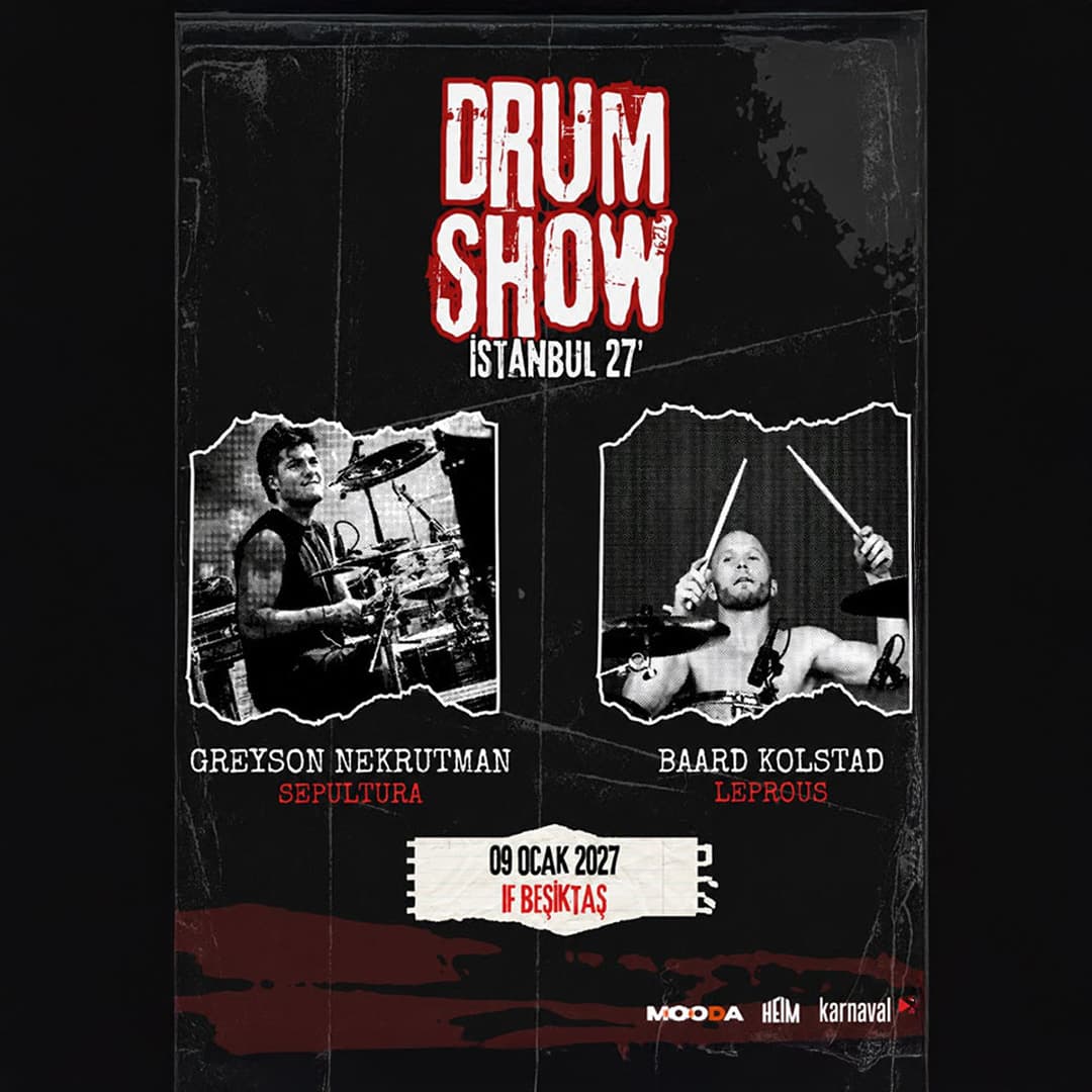 Drum Show İstanbul – Greyson Nekrutman & Baard Kolstad — IF Performance Hall Beşiktaş, İstanbul etkinlik afişi